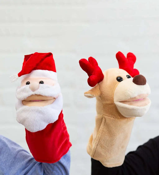 Singing North Pole Friends Hand Puppets, Set of 2